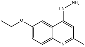 Quinoline, 6-ethoxy-4-hydrazino-2-methyl- (9CI) Struktur