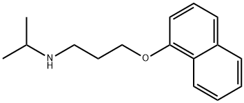 N-(1-Methylethyl)-3-(1-Naphthalenyloxy)-1-Propanamine Struktur