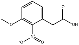 BENZENEACETIC ACID, 3-METHOXY-2-NITRO- Struktur