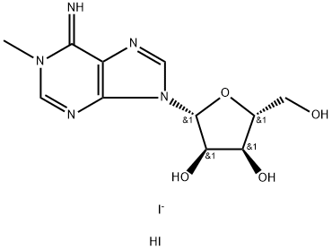 N1-METHYLADENOSINE HYDROIODIDE Struktur