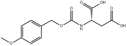 N-[(p-Methoxybenzyl)oxycarbonyl]-L-aspartic acid Struktur