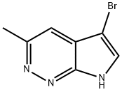 7H-Pyrrolo[2,3-c]pyridazine, 5-bromo-3-methyl- Struktur