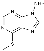 6-(Methylsulfanyl)-9H-purin-9-amine Struktur