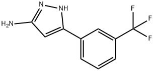 5-(3-TRIFLUOROMETHYL-PHENYL)-2H-PYRAZOL-3-YLAMINE Struktur