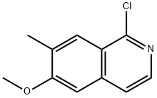 1-CHLORO-6-METHOXY-7-METHYLISOQUINOLINE Struktur