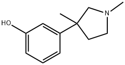 3-(1,3-Dimethyl-3-pyrrolidinyl)phenol Struktur