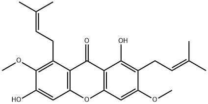 Beta-mangostin Struktur