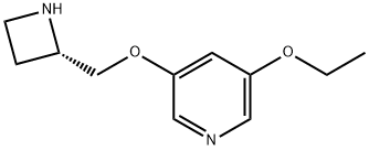 Pyridine, 3-[(2S)-2-azetidinylmethoxy]-5-ethoxy- (9CI) Struktur