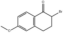 2-BROMO-6-METHOXY-3,4-DIHYDRONAPHTHALEN-1(2H)-ONE Struktur