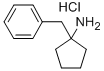 Cyclopentylamine, 1-benzyl-, hydrochloride Struktur