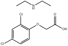 diethylammonium (o,p-dichlorophenoxy)acetate Struktur