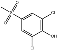 2,6-DICHLORO-4-(METHYLSULFONYL)PHENOL Struktur