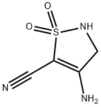 5-Isothiazolecarbonitrile,  4-amino-2,3-dihydro-,  1,1-dioxide Struktur