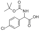 N-BOC-2-(4''-CHLOROPHENYL)-DL-GLYCINE Struktur