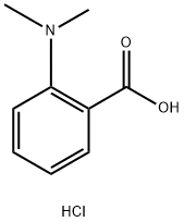 Benzoic acid, 2-(dimethylamino)-, hydrochloride Struktur