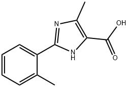 5-METHYL-2-(2-METHYLPHENYL)-1H-IMIDAZOLE-4-CARBOXYLIC ACID Struktur