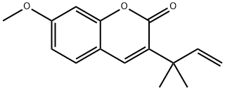 3－（1，1－Dimethyl allyl）herniarin Struktur