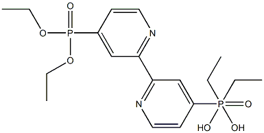 TETRAETHYL 2,2'-BIPYRIDINE-5,5'-BISPHOSPHONATE Struktur