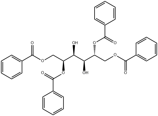 D-Glucitol 1,2,5,6-tetrabenzoate Struktur