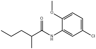 5'-CHLORO-2'-METHOXY-2-METHYLVALERANILIDE Struktur