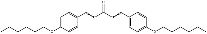 1,5-BIS(P-HEXYLOXYPHENYL)-1,4-PENTADIEN-3-ONE Struktur