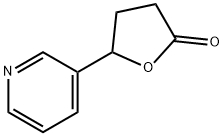 (-5-(3-Pyridyl)tetrahydro-2-furanone Struktur