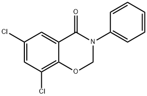 6,8-Dichloro-3-phenyl-2H-1,3-benzoxazin-4(3H)-one Struktur