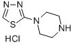 PIPERAZINE, 1-(1,3,4-THIADIAZOL-2-YL)-, MONOHYDROCHLORIDE Struktur