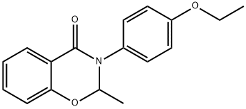 3-(4-Ethoxyphenyl)-2-methyl-2H-1,3-benzoxazin-4(3H)-one Struktur