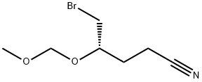 (4S)-5-BROMO-4-(METHOXYMETHOXY)-PENTANE NITRILE Struktur