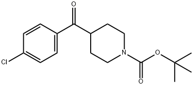 1-BOC-4-(4-CHLORO-BENZOYL)-PIPERIDINE Struktur