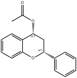 cis-Flavan-4-ol acetate Struktur