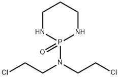 Hexahydro-2-[bis(2-chloroethyl)amino]-1,3,2-diazaphosphorine 2-oxide Struktur