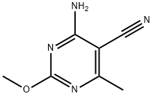 4-Amino-2-methoxy-6-methylpyrimidine-5-carbonitrile Struktur