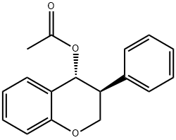 trans-Isoflavan-4-ol acetate Struktur