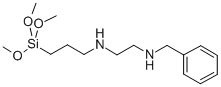 N-(2-N-芐基氨乙基)-3-氨基丙基三甲氧基硅烷, 209866-89-7, 結(jié)構(gòu)式