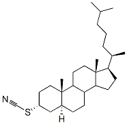 Thiocyanic acid, 5alpha-cholestan-3alpha-yl ester Struktur