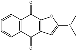 Naphtho[2,3-b]furan-4,9-dione,  2-(dimethylamino)- Struktur