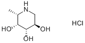 1,5-Dideoxy-1,5-imino-L-fucitol  hydrochloride Struktur