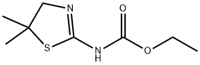 2-Thiazoline-2-carbamic  acid,  5,5-dimethyl-,  ethyl  ester  (8CI) Struktur