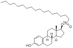 Estradiol 17-Octadecanoate-1-14C Struktur