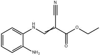 3-(2-AMINO-PHENYLAMINO)-2-CYANO-ACRYLIC ACID ETHYL ESTER Struktur