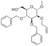 Methyl 2-O-Allyl-3,4-di-O-benzyl-a-D-mannopyranoside Struktur