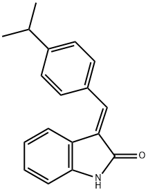 3-(4-isopropylbenzylidene)indolin-2-one Struktur