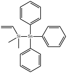 TRIPHENYL STANNYL DIMETHYL VINYL SILANE Struktur