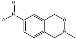 3,4-Dihydro-3-methyl-7-nitro-1H-2,3-benzoxazine Struktur