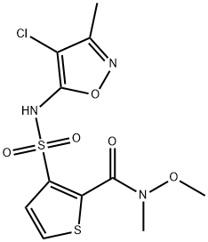 3-(N-(4-chloro-3-Methylisoxazol-5-yl)sulfaMoyl)-N-Methoxy-N-Methylthiophene-2-carboxaMide Struktur