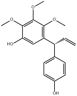 5-[(R)-1-(4-Hydroxyphenyl)-2-propenyl]-2,3,4-trimethoxyphenol Struktur