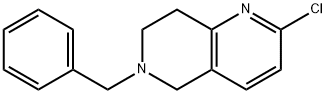 6-BENZYL-2-CHLORO-5,6,7,8-TETRAHYDRO-1,6-NAPHTHYRIDINE Struktur