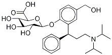 5-Hydroxymethyl Tolterodine β-D-Glucuronide Struktur